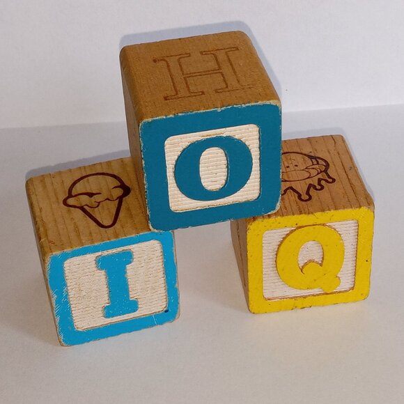 🎯 10 for $12 / Vintage Toy Wooden Blocks - Picture 2 of 7